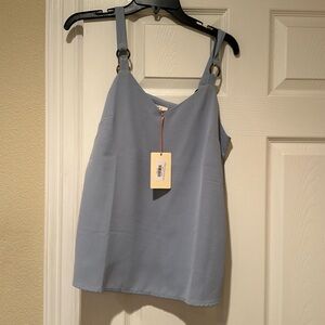 Light blue top